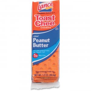 Lance SN40653 Toast Chee Peanut Butter Cracker Sandwiches LNESN40653