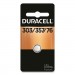 Duracell DURD303357PK Button Cell Silver Oxide Calculator/Watch Battery, 303/357, 1.5V, 6/Box