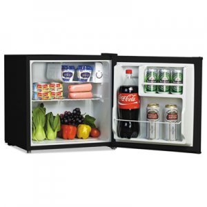 Alera ALERF616B 1.6 Cu. Ft. Refrigerator with Chiller Compartment, Black