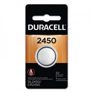 Duracell DURDL2450BPK Button Cell Lithium Battery, #2450, 36/Carton