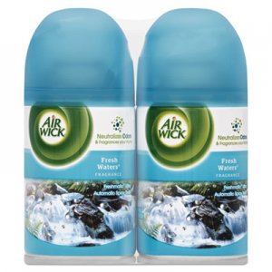Air Wick 82093CT Freshmatic Ultra Spray Refill, Fresh Waters, Aerosol, 6.17 oz, 2/Pk, 3 Pk/Ct RAC82093CT