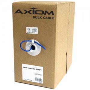 Axiom C5EBCS-B1000-AX CAT5e Bulk Cable Spool 1000FT (Blue)