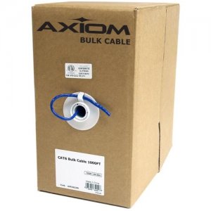 Axiom C5EBCSG1000P-AX CAT5e Plenum Bulk Cable Spool 1000FT (Gray)