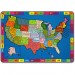 Flagship Carpets FE26232A My America Doodle Map Rug