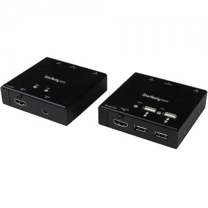 StarTech.com ST121USBHD HDMI over CAT6 Extender with 4-port USB Hub - 165 ft (50m) - 1080p