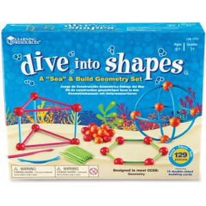 Learning Resources 1773 Dive into Shapes! A "Sea" and Build Geometry Set LRN1773