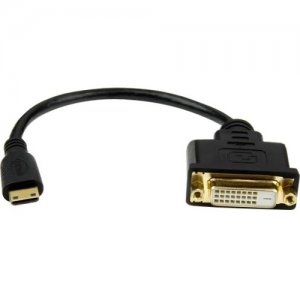 StarTech.com HDCDVIMF8IN Mini HDMI to DVI-D Adapter M/F - 8in
