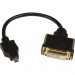 StarTech.com HDDDVIMF8IN Micro HDMI to DVI-D Adapter M/F - 8in
