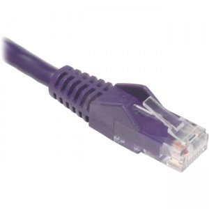 Tripp Lite N001-005-PU Cat5e 350MHz Snagless Molded Patch Cable (RJ45 M/M) - Purple, 5-ft.