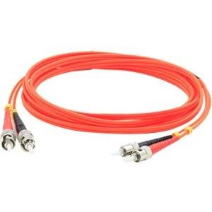 AddOn ADD-ST-ST-2M6MMF 2m Multi-Mode Fiber (MMF) Duplex ST/ST OM1 Orange Patch Cable
