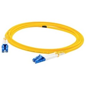 AddOn ADD-LC-LC-25M9SMF 25m Single-Mode Fiber (SMF) Duplex LC/LC OS1 Yellow Patch Cable