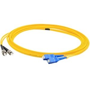 AddOn ADD-ST-SC-4M9SMF 4m Single-Mode Fiber (SMF) Duplex ST/SC OS1 Yellow Patch Cable