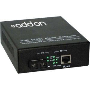 AddOn ADD-FMCP-FX-SC 100Base-TX To 100Base-FX SC MMF 1310nm 2km POE Media Converter