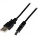 StarTech.com USB2TYPEN2M 2m USB to Type N Barrel Cable - USB to 5.5mm 5V DC Power Cable