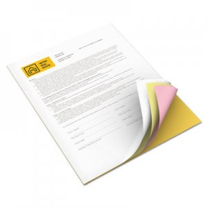 Xerox XER3R12856 Vitality Multipurpose Carbonless Paper, 8 1/2 x 11, Goldenrod/Pink/Canary/White