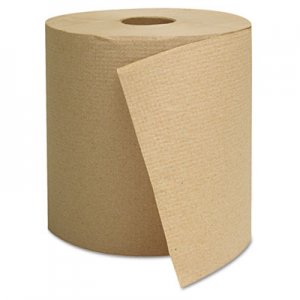 GEN GEN1825 Hardwound Towels, Brown, 1-Ply, Brown, 800ft, 6 Rolls/Carton