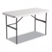 Alera ALE65603 Banquet Folding Table, Rectangular, Radius Edge, 48 x 24 x 29, Platinum/Charcoal