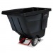 Rubbermaid Commercial RCP1314BLA Rotomolded Tilt Truck, Rectangular, Plastic, 850 lb Capacity, Black