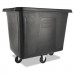 Rubbermaid Commercial RCPFG461600BLA Cube Truck, 500 lb Capacity, Black