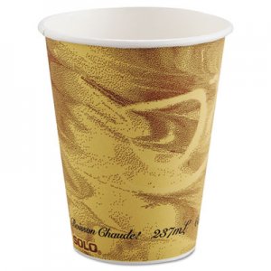 Dart SCC378MS Mistique Polycoated Hot Paper Cup, 8 oz, Printed, Brown