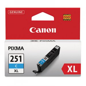 Canon CNM6449B001 6449B001 (CLI-251XL) ChromaLife100+ High-Yield Ink, Cyan