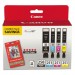 Canon CNM6497B004 CLI-251) Ink & Paper Combo Pack, Black/Cyan/Magenta/Yellow