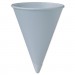 Dart SCC6RBU Bare Treated Paper Cone Water Cups, 6 oz, White, 200/Sleeve, 25 Sleeves/Carton