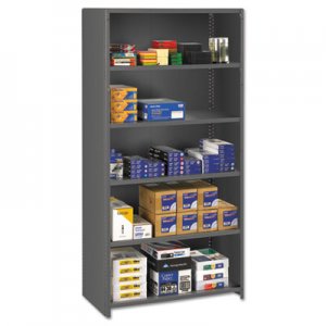 Tennsco TNNESPC62436MGY Closed Commercial Steel Shelving, Six-Shelf, 36w x 24d x 75h, Medium Gray