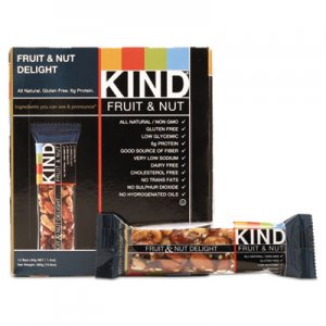KIND KND17824 Fruit and Nut Bars, Fruit and Nut Delight, 1.4 oz, 12/Box