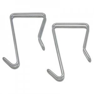 Alera ALECH1SR Single Sided Partition Garment Hook, Silver, Steel, 2/PK