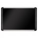 MasterVision BVCMVI050301 Black fabric bulletin board, 36 x 48, Silver/Black