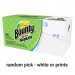 Bounty PGC34885 Quilted Napkins, 1-Ply, 12 1/10 x 12, Assorted - Print or White, 200/Pack