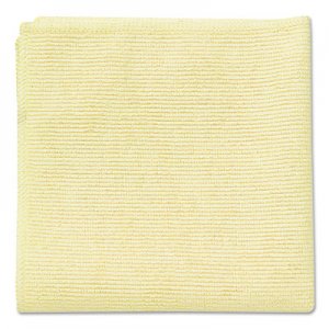 Rubbermaid Commercial RCP1820584 Microfiber Cleaning Cloths, 16 x 16, Yellow, 24/Pack