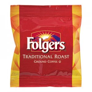 Folgers FOL63006 Ground Coffee Fraction Packs, Traditional Roast, 2oz, 42/Carton