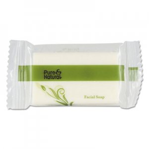 Pure & Natural PNN500075 Body and Facial Soap, Fresh Scent, # 3/4 Flow Wrap Bar, 1,000/Carton