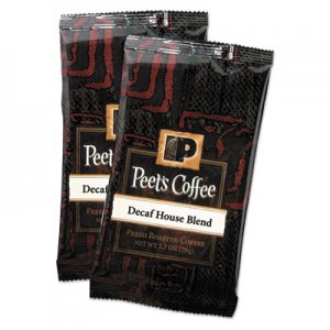 Peet's Coffee & Tea PEE504913 Coffee Portion Packs, House Blend, Decaf, 2.5 oz Frack Pack, 18/Box
