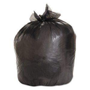 Boardwalk BWK3339H Low-Density Waste Can Liners, 33 gal, 0.5 mil, 33" x 39", Black, 200/Carton