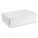 SCT SCH1025 Tuck-Top Bakery Boxes, 14w x 10d x 4h, White, 100/Carton