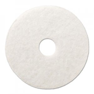 Boardwalk BWK4013WHI Polishing Floor Pads, 13" Diameter, White, 5/Carton