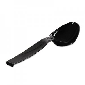 WNA A7SPBL Plastic Spoons, 9 Inches, Black, 144/Case WNAA7SPBL