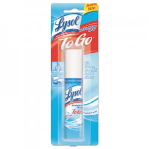 LYSOL Brand RAC79132CT Disinfectant Spray To Go, Crisp Linen, 1 oz Aerosol Spray, 12/Carton