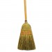 Boardwalk BWK920YCT Maid Broom, Mixed Fiber Bristles, 55" Long, Natural, 12/Carton