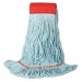 Boardwalk BWK1400LCT EchoMop with Looped-End Wet Head, Synthetic/Cotton, Large, Blue, 12/Carton