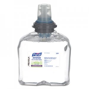 PURELL GOJ539102CT Green Certified TFX Refill Advanced Foam Hand Sanitizer, 1200 mL, Clear, 2/Carton