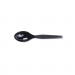 Dixie TM507CT Plastic Cutlery, Heavy Mediumweight Teaspoons, Black, 1000 per Carton DXETM507CT