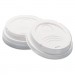 Dixie DXED9538 Dome Hot Drink Lids, 8oz Cups, White, 100/Sleeve, 10 Sleeves/Carton