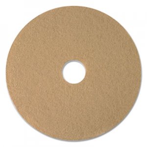 Boardwalk BWK4020ULT Tan Burnishing Floor Pads, 20" Diameter, 5/Carton