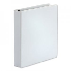Universal UNV30722 Comfort Grip Deluxe Plus D-Ring View Binder, 1-1/2" Capacity, 8-1/2 x 11, White