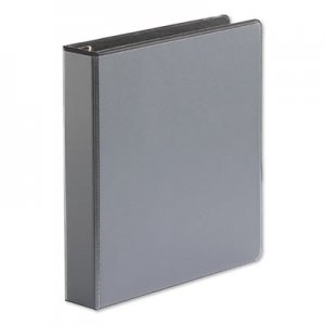 Universal UNV30721 Comfort Grip Deluxe Plus D-Ring View Binder, 1-1/2" Capacity, 8-1/2 x 11, Black