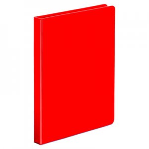 Universal UNV30403 Economy Non-View Round Ring Binder, 3 Rings, 0.5" Capacity, 11 x 8.5, Red